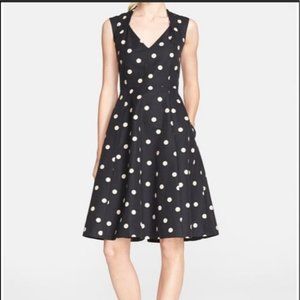 SOLD - NOT FOR SALE  Kate Spade Polka Dot Fit and Flare Dress